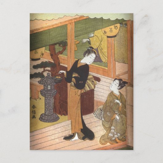 Tea House van Harunobu Briefkaart (Voorkant)