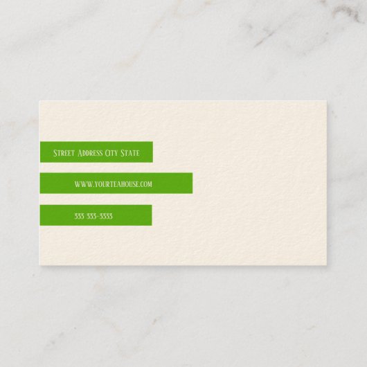 Tea House Visitekaartje (Achterkant)