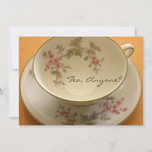 TEA, IEMAND? uitnodiging (Voorkant)