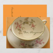 TEA, IEMAND? uitnodiging (Voorkant / Achterkant)