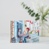 Tea in Parijs - briefkaarten (Staand voorkant)