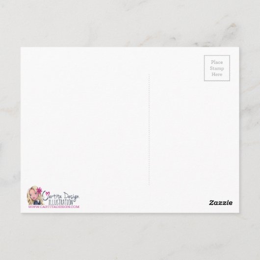 Tea in Parijs - briefkaarten (Achterkant)