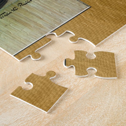 Tea-instelling Fotografie bovengrondse Uitzicht Legpuzzel (Zijkant)