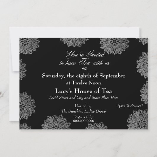 TEA-INVITATIE - TIJD TEA KAART (Achterkant)