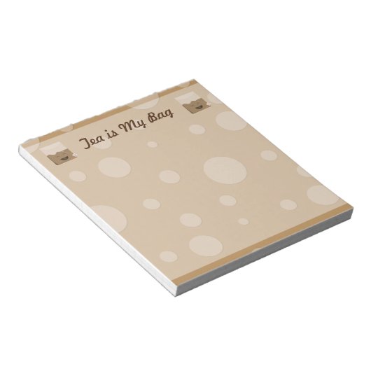 Tea is mijn tas notitieblok (Schuin)