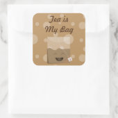 Tea is mijn tas vierkante sticker (Tas)