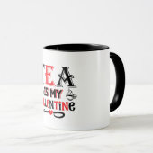 Tea Is My Valentine Funny Valentine Design Mug Mok (Voorkant rechts)