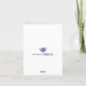 Tea is Universal Cultural Language Hot Pot Kaart (Achterkant)