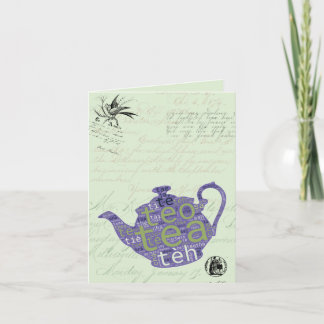 Tea is Universal Cultural Language Hot Pot Kaart