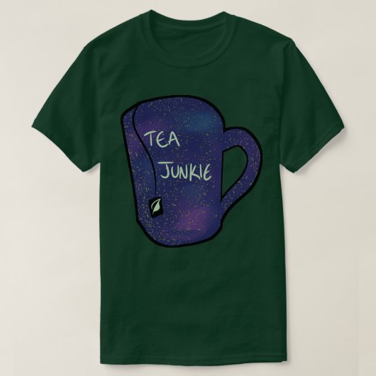 Tea Junkie 1 T-shirt (Design voorkant)