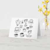 Tea Kaart (Gele Bloem)