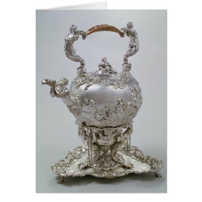 Tea kettle and stand by C.Kandler, Londen, 1730 (Voorkant)