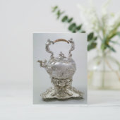 Tea kettle and stand by C.Kandler, Londen, 1730 Briefkaart (Staand voorkant)