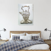 Tea kettle and stand by C.Kandler, Londen, 1730 Canvas Afdruk (Insitu (Slaapkamer))