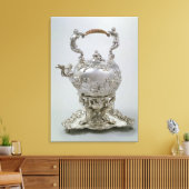 Tea kettle and stand by C.Kandler, Londen, 1730 Canvas Afdruk (Insitu (Woonkamer))
