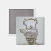 Tea kettle and stand by C.Kandler, Londen, 1730 Magneet (Voorkant / Achterkant)