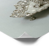 Tea kettle and stand by C.Kandler, Londen, 1730 Poster (Hoek)