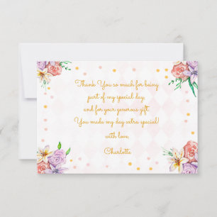 Tea kids verjaardag bedankkaart