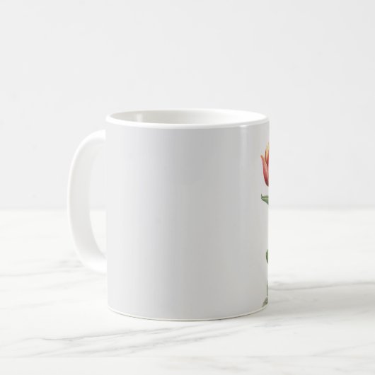 Tea, koffie, roze lentevloeren Garden Bouquet C Koffiemok (Voorkant links)