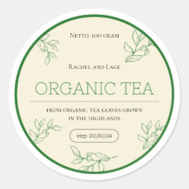Tea Labels, Vegan Labels, Labels Sjabloon