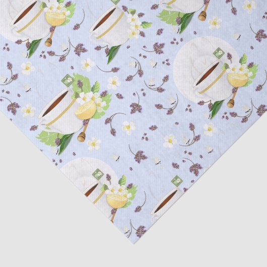 Tea Lemon Lavender Tissuepapier (Detail)