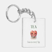 "TEA - Liefde in elk slokje" Sleutelhanger (Voorkant Links)