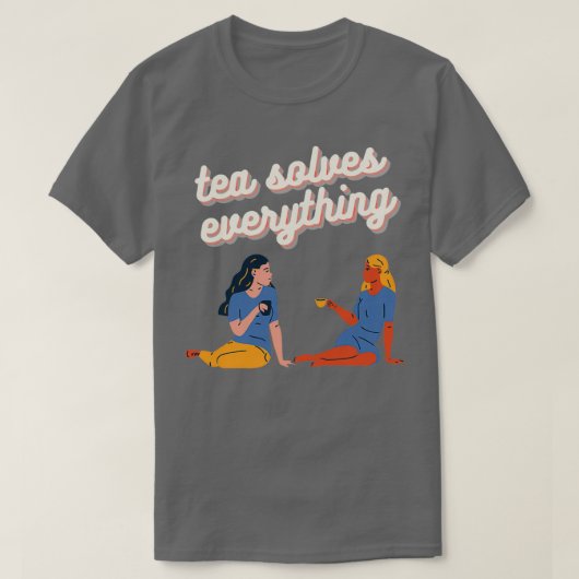 Tea lost alles 9 op t-shirt (Design voorkant)