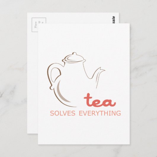 Tea lost alles op briefkaart (Voorkant / Achterkant)