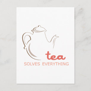 Tea lost alles op briefkaart