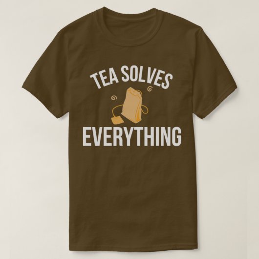 Tea lost alles Tea Lover op T-shirt (Design voorkant)