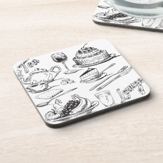 Tea Lounge Bier Onderzetter (Linkerzijde)