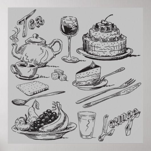 Tea Lounge Poster (Voorkant)