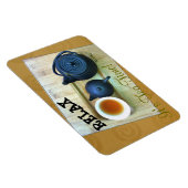 Tea Lover die Fotografie overhead Uitzicht op maat Magneet (Rechterzijde)