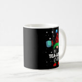 Tea Lover Gnome Red Buffalo Plaid Matching Family Koffiemok (Voorkant rechts)