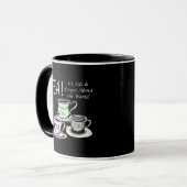 Tea Lover Positivity Quote - Sit Sip Vergeet Mok (Voorkant links)