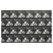 Tea Lover Positivity Quote - Sit Sip Vergeet Stof (Fat Quarter)