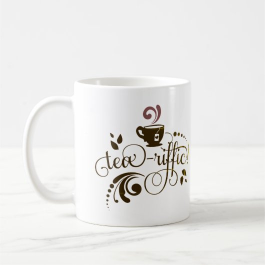 Tea Lover, Tea Drinker, Tea Mok, Typografie Coffe Koffiemok (Links)