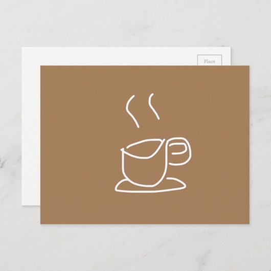 Tea Lovers Coffee Lovers modern simpel Briefkaart (Voorkant / Achterkant)