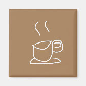 Tea Lovers Coffee Lovers modern simpel Magneet (Voorkant)