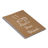 Tea Lovers Coffee Lovers modern simpel Notitieboek (Rechterzijde)