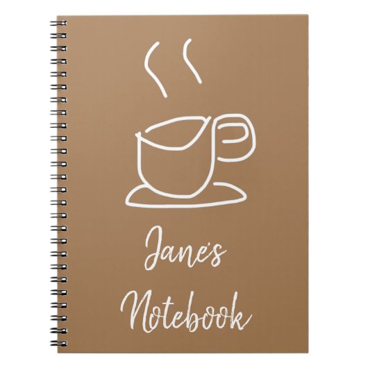 Tea Lovers Coffee Lovers modern simpel Notitieboek (Voorkant)