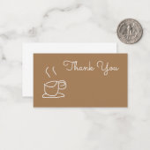 Tea Lovers Coffee Lovers modern simpel Notitiekaartje (Voorkant / Achterkant in situ)