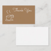 Tea Lovers Coffee Lovers modern simpel Notitiekaartje (Voorkant / Achterkant)