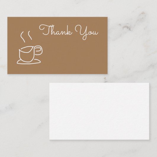 Tea Lovers Coffee Lovers modern simpel Notitiekaartje (Voorkant / Achterkant)