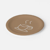 Tea Lovers Coffee Lovers modern simpel Papieren Bordje (Gekanteld)