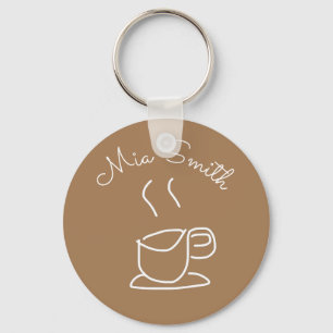 Tea Lovers Coffee Lovers modern simpel Sleutelhanger