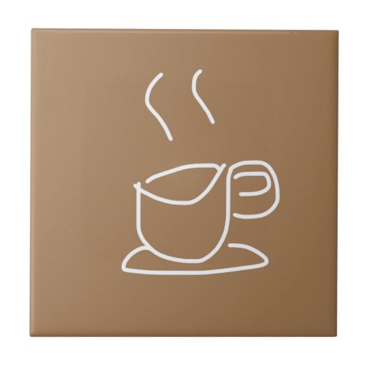 Tea Lovers Coffee Lovers modern simpel Tegeltje (Voorkant)