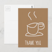 Tea Lovers Coffee Lovers moderne dank u Briefkaart (Voorkant / Achterkant)