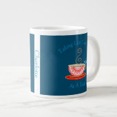 Tea Lovers Cute Personalized Grote Koffiekop (Voorkant rechts)