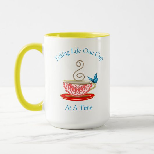 Tea Lovers Cute Personalized Mok (Links)